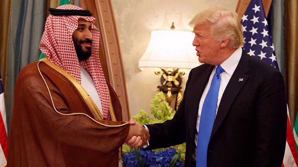 Saudi Crown Prince with Trump Saudi Crown Prince with Trump