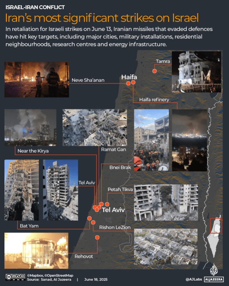Iran-most-significant-strikes-on-Israel-map